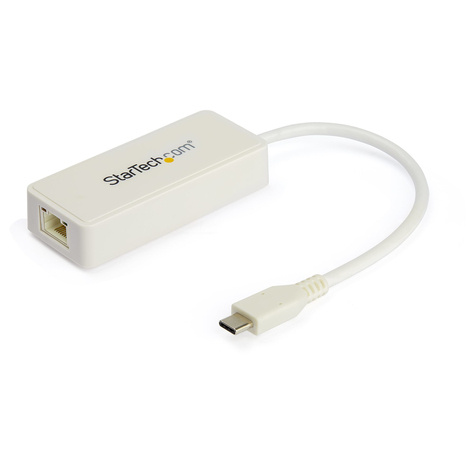 STARTECH USB-C naar Gigabit Ethernet Adapter met USB A Poort, 1Gbps NIC USB 3.0/USB 3.1 Type C Netwerk Adapter
