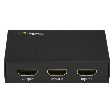 STARTECH 2 poorts HDMI Switch - 4K HDMI Switch Box - Ultra HD 4K 60Hz - Video/audio-schakelaar - 2 x HDMI - desktop - voor P/N: SVA5H2NEUA