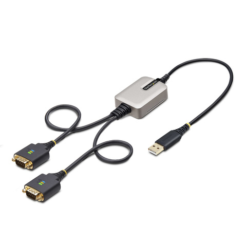 STARTECH STARTECH 2ft 2-Port USB to RS232 Serial Adapter