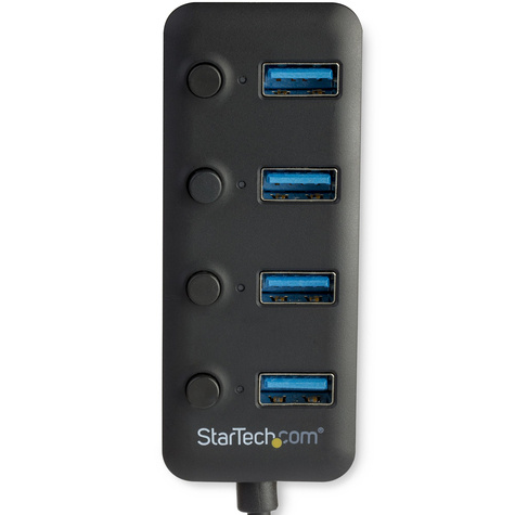 STARTECH 4 poorts USB 3.0 hub - 4x USB-A met Aan/Uit knoppen - Hub - 4 x USB 3.1 Gen 1 - desktop - voor P/N: HB30C4AIB