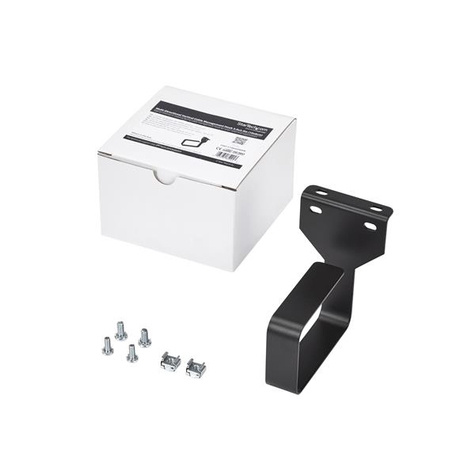 STARTECH Multidirectionele verticale kabel-D-ringhaak voor serverracks - 6 x 10 cm - Kabelmanagementring - zwart - 1U