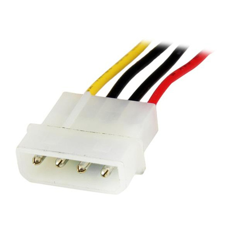 STARTECH 30 cm Molex LP4-voedingsverlengkabel - M/F - Stroomverlengkabel - 4-PIN interne voeding (M) naar 4-PIN interne voeding (V)