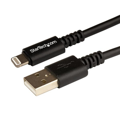 STARTECH STARTECH 3 m lange zwarte Apple 8-polige Lightning-connector naar USB-kabel voor iPhone / iPod / iPad - Lightning-kabel