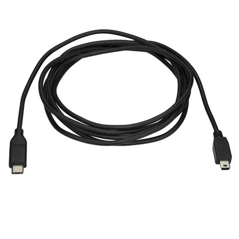 STARTECH 2m USB C naar Mini-USB kabel - M/M - USB 2.0 - USB-kabel - 24 pin USB-C (M) naar mini USB type B (M) - Thunderbolt 3 / USB 2.0 - 2 m - zwart
