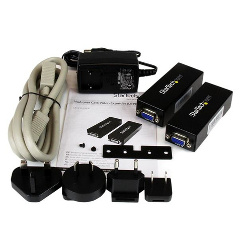 STARTECH VGA Over CAT5 Extender 250 ft (80m) 1 Local and 1 Remote Unit - VGA Video Over Ethernet Extender Kit (ST121UTPEP)