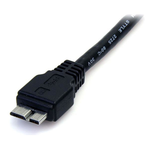 STARTECH 50 cm zwarte SuperSpeed USB 3.0-kabel A naar micro B - M/M - USB-kabel - micro-USB type B (M) naar USB type A (M)