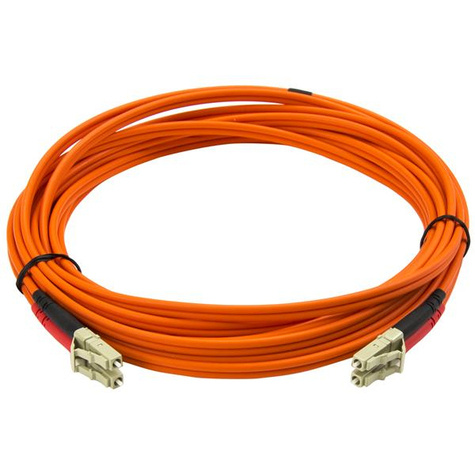 STARTECH 5m Fiber Optic Cable - Multimode Duplex 50/125 - LSZH - LC/LC - OM2 - LC to LC Fiber Patch Cable - Netwerkkabel