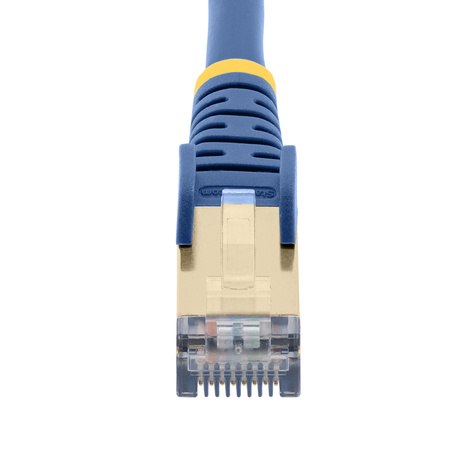STARTECH 5m CAT6A Ethernet Cable, 10 Gigabit Shielded Snagless RJ45 100W PoE Patch Cord, CAT 6A 10GbE STP Network Cable w/Strain Relief