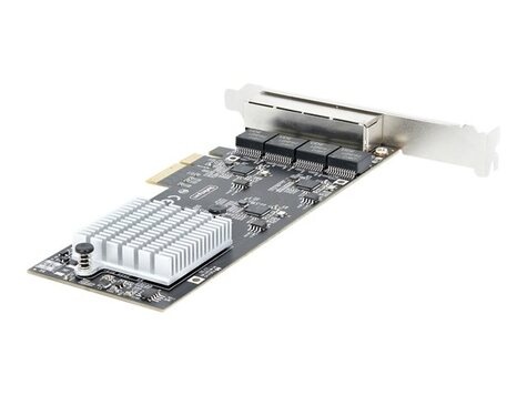 STARTECH 4-Port 2.5Gbps NBASE-T PCIe Network Card, Intel I225-V Chip, Quad Port Computer Network Card, Multi-Gigabit NIC