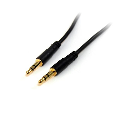 STARTECH 4,5 m slanke 3.5mm Stereo Audio kabel - M/M - Audiokabel - mini-phone stereo 3.5 mm male naar mini-phone stereo 3.5 mm male