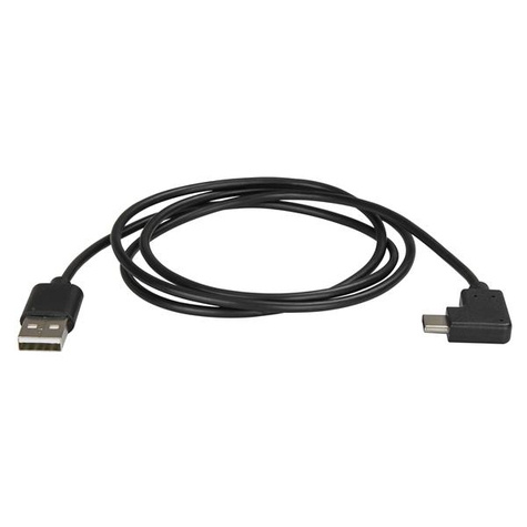 STARTECH 1m USB naar USB C kabel - rechts gehoekt USB kabel  - M/M - USB 2.0 kabel- USB Type C