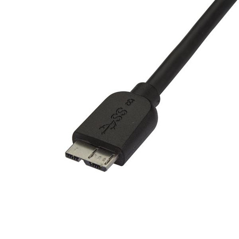 STARTECH Dunne micro USB 3.0-kabel - 0,5 m - USB-kabel - micro-USB type B (M) naar USB type A (M)