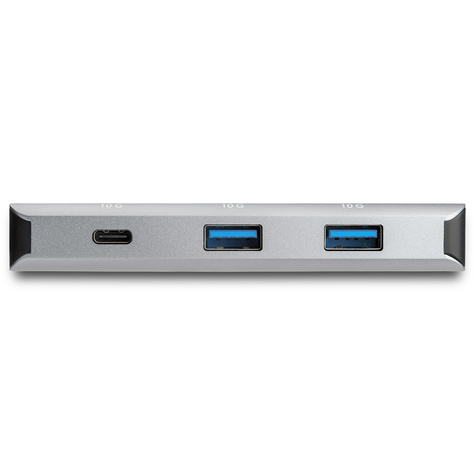 STARTECH 4-poorts USB-C hub met Power Delivery | 10 Gbps | 3x USB-A en 1x USB-C | busvoeding | 25 cm hostkabel (HB31C3A1CB)