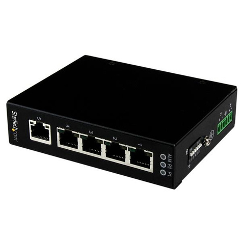 STARTECH STARTECH 5-poorts onbeheerde industriële gigabit Ethernet switch - op een DIN-rail / wand monteerbaar - Switch