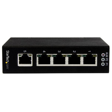 STARTECH 5-poorts onbeheerde industriële gigabit Ethernet switch - op een DIN-rail / wand monteerbaar - Switch