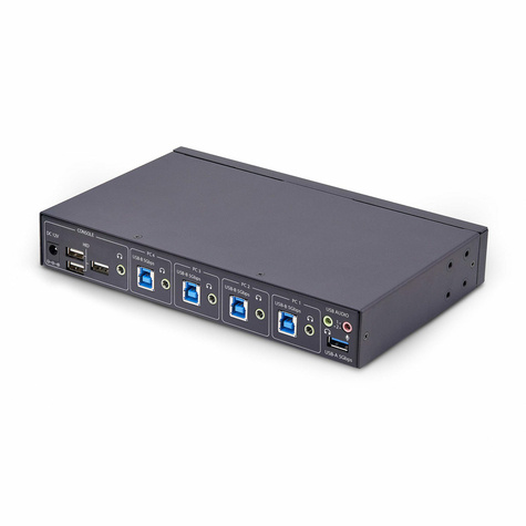 STARTECH 4-Port USB/KM Switch with Mouse Roaming