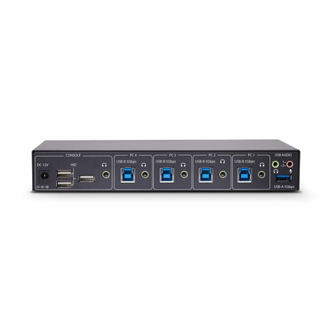 STARTECH 4-Port USB/KM Switch with Mouse Roaming