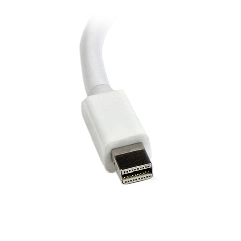 STARTECH Mini DisplayPort to VGA Adapter - White - 1080p - Thunderbolt to VGA Monitor Adapter - Mini DP to VGA Converter (MDP2VGAW)