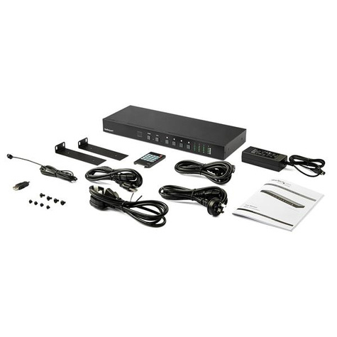 STARTECH 4x4 HDMI matrix switch met Audio- en Ethernet controle - 4K 60Hz - HDMI switcher box - rack monteerbaar