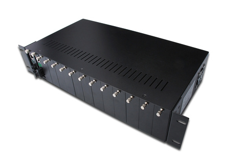 DIGITUS Mediaconverterbehuizing, 14 sleuven, 2U voor DN-82x1x-, DN-82x2x- en DN-82x3x-serie