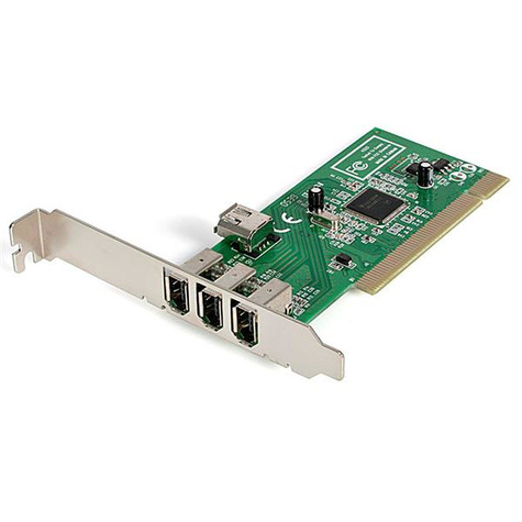 STARTECH 4-poort PCI 1394a FireWire Adapter Kaart - 3 Extern 1 Intern - FireWire-adapter - PCI - Firewire - 3 poorten