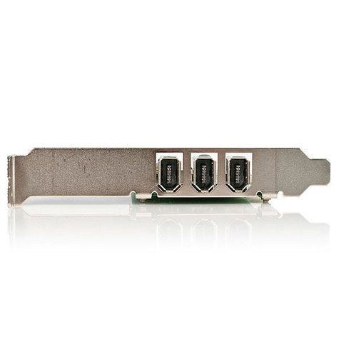STARTECH 4-poort PCI 1394a FireWire Adapter Kaart - 3 Extern 1 Intern - FireWire-adapter - PCI - Firewire - 3 poorten
