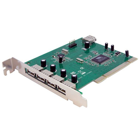 STARTECH STARTECH 7-poort PCI USB Adapter - USB-adapter - PCI - USB, USB 2.0 - 7 poorten