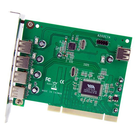 STARTECH 7-poort PCI USB Adapter - USB-adapter - PCI - USB, USB 2.0 - 7 poorten