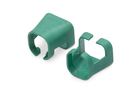 DIGITUS Kleurenclips voor RJ45-kabels Kleur groen, verpakking van 100 stuks