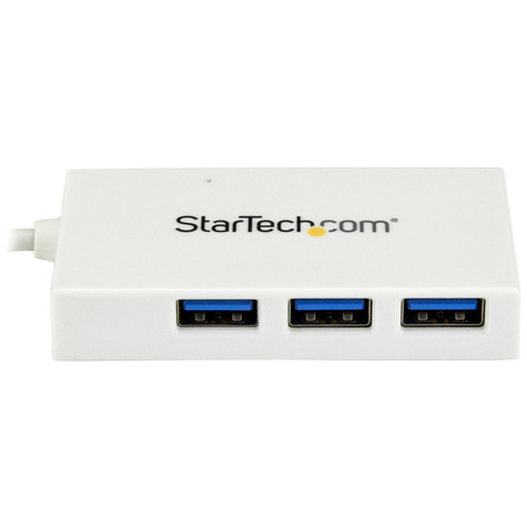 STARTECH 4 poorts USB-C hub - USB-C naar 1x USB-C en 3x USB-A - USB 3.0 hub - wit - Hub - 3 x SuperSpeed USB 3.0 + 1 x USB 3.1 - desktop