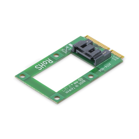 STARTECH mSATA-naar-SATA HDD / SSD-adapter Mini SATA-naar-SATA-converterkaart - Controller voor opslag - 1 Kanaal - mSATA - SATA 6Gb/s