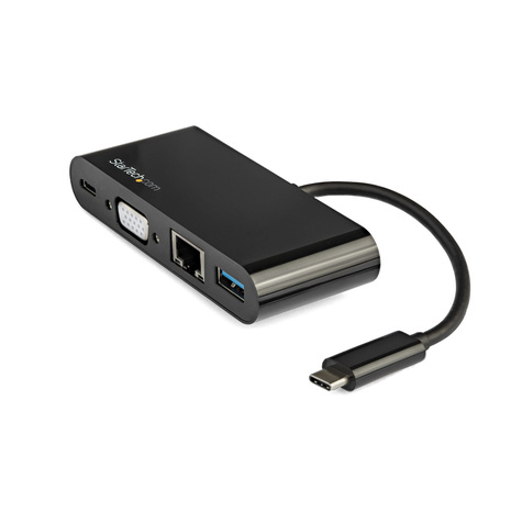 STARTECH USB-C VGA multiport adapter - Power Delivery (60W) - USB 3.0 - GbE - USB C Adapter voor Mac, Windows, Chrome OS