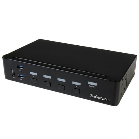 STARTECH STARTECH 4-Poorts DisplayPort KVM Switch - DP KVM Switch met geïntegreerde USB 3.0 Hub - 4K 30Hz - KVM / USB switch