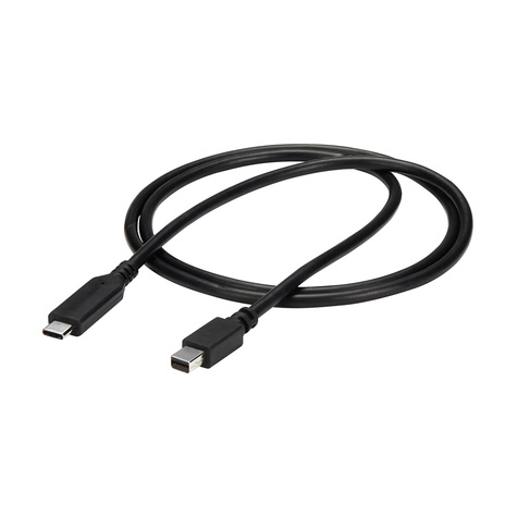 STARTECH 1m / 3.3ft USB-C to Mini DisplayPort Cable - 4K 60Hz - Black - USB 3.1 Type C to mDP Adapter