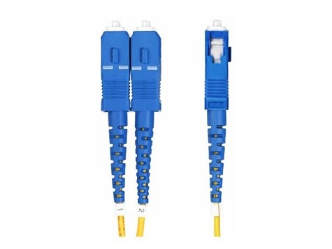 STARTECH 1m (3ft) LC to SC (UPC) OS2 Single Mode Duplex Fiber Optic Cable, 9/125m, Laser Optimized, 10G