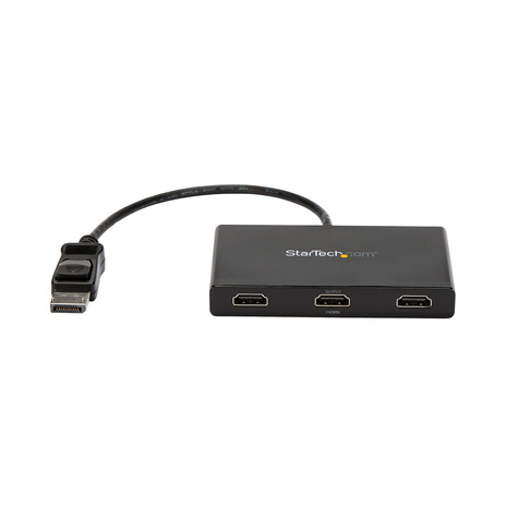 STARTECH 3-Port Multi Monitor Adapter, DisplayPort 1.2 to HDMI MST Hub, Triple 1080p HDMI Monitor