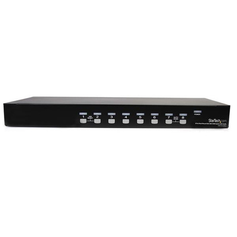 STARTECH 8 Port USB VGA KVM Switch with Audio