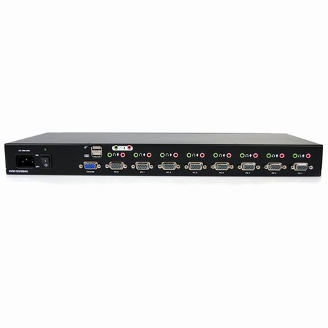 STARTECH 8 Port USB VGA KVM Switch with Audio