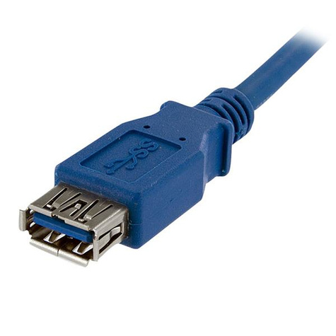 STARTECH 1m SuperSpeed USB 3.0 Verlengkabel A naar A - Blauw M/F - USB-verlengkabel - USB type A (M) naar USB type A (V)