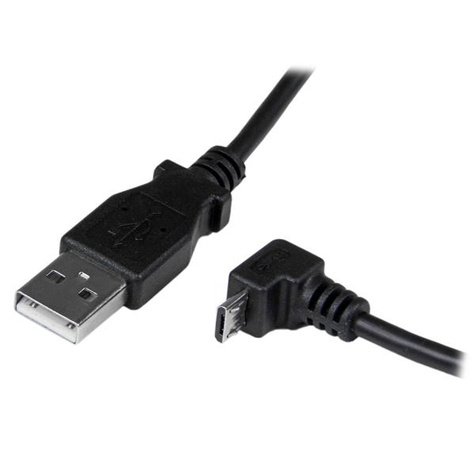 STARTECH 2 m micro USB-kabel - A-naar micro-B met neerwaartse hoek - USB-kabel - micro-USB type B (M) naar USB (M)