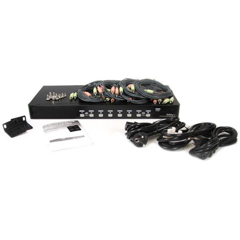 STARTECH 8 Port USB VGA KVM Switch with Audio