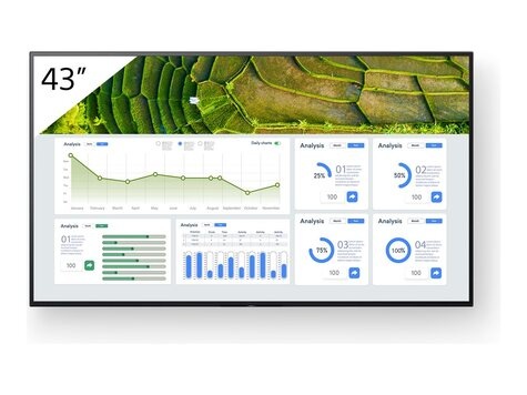 SONY Bravia Professional Displays FW-43BZ30L - 43" diagonale klasse BZ30L Android TV - 4K UHD (2160p) 3840 x 2160 - HDR - Direct LED