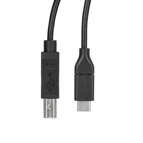 STARTECH 0,5 m USB C naar USB B printerkabel - M/M - USB 2.0 - USB-C naar USB-B kabel - 50 cm USB Type C printerkabel - USB-kabel