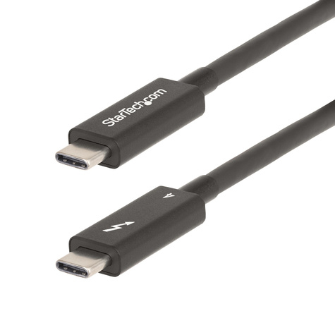STARTECH STARTECH 6ft (2m) Active Thunderbolt 4 Cable, 40Gbps, 100W PD, 4K/8K, Intel Certified, Compatible w/Thunderbolt 3/USB 3.2/DisplayPort (A40G2MB-TB4-CABLE)