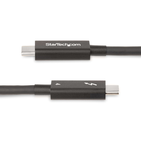 STARTECH 6ft (2m) Active Thunderbolt 4 Cable, 40Gbps, 100W PD, 4K/8K, Intel Certified, Compatible w/Thunderbolt 3/USB 3.2/DisplayPort (A40G2MB-TB4-CABLE)
