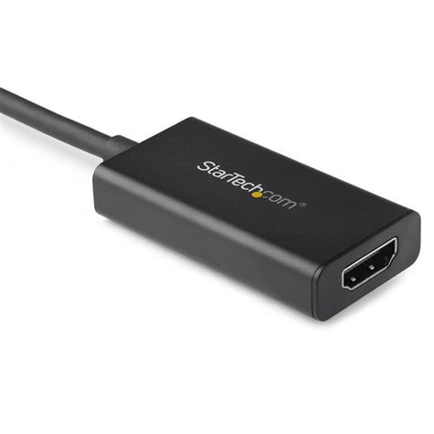 STARTECH DisplayPort naar HDMI adapter met HDR - 4K 60 Hz - UHD - tot 18Gbps - zwart - Videoadapter - DisplayPort male met grendel naar HDMI female
