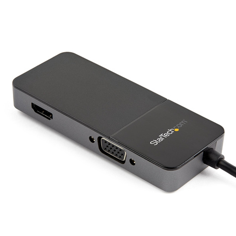 STARTECH USB 3.0 naar HDMI en VGA Adapter, 4K/1080p USB Type-A Dual Monitor Multiport Adapter Converter, Externe Grafische Videokaart voor Meerdere Schermen