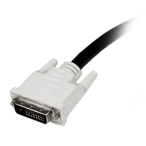 STARTECH 1 m DVI-D Dual Link-kabel M/M - DVI-kabel - dubbele verbinding - DVI-D (M) naar DVI-D (M) - 1 m - duimschroeven - zwart