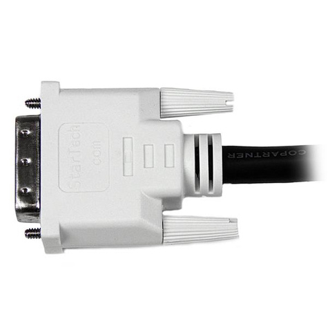 STARTECH 1 m DVI-D Dual Link-kabel M/M - DVI-kabel - dubbele verbinding - DVI-D (M) naar DVI-D (M) - 1 m - duimschroeven - zwart