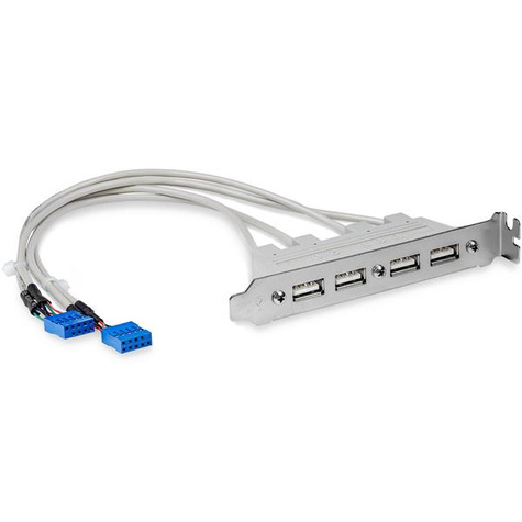 STARTECH STARTECH 4 Port USB A Female Slot Plate Adapter